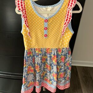 Matilda Jane Back to School 🍎Colorful Polka Dot and Floral Dress